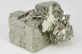 2.2" Shiny, Cubic Pyrite Crystal Cluster - Peru - #202983-1